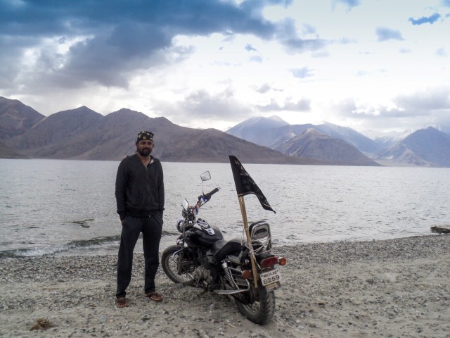 pangong on motorcycle from pune