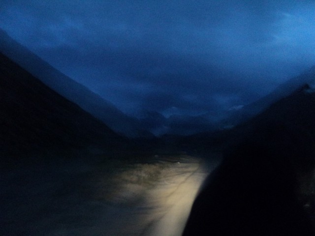 riding at night in leh ladakh